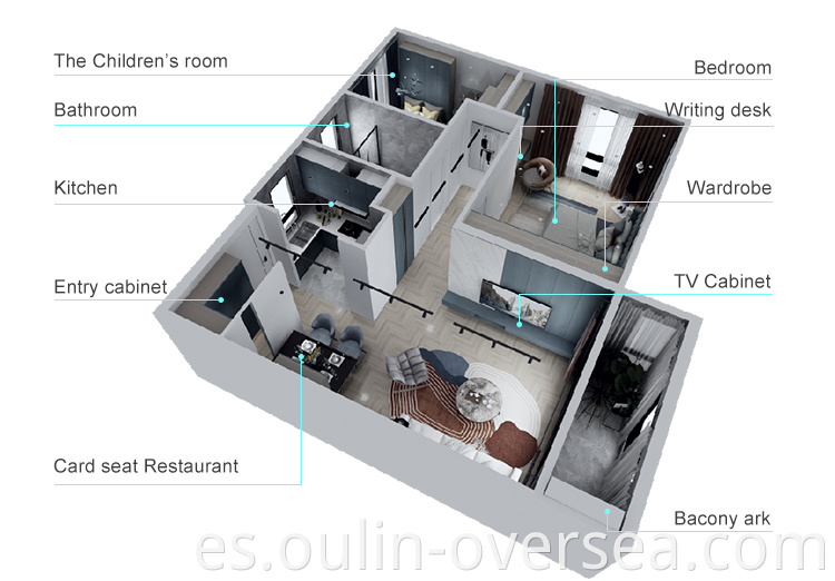 Blue Kitchen Cabinet And Wardrobe For Wholesales